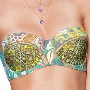 Maaji Paisley Strapless Bikini Top